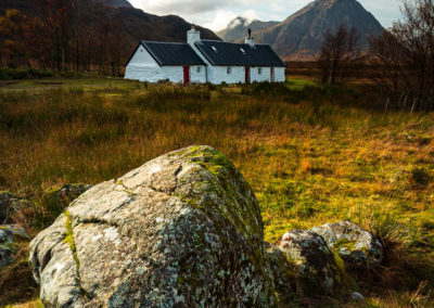 Fotoreis Glencoe Schotland huis in het landschap | Nature Talks Fotoreizen