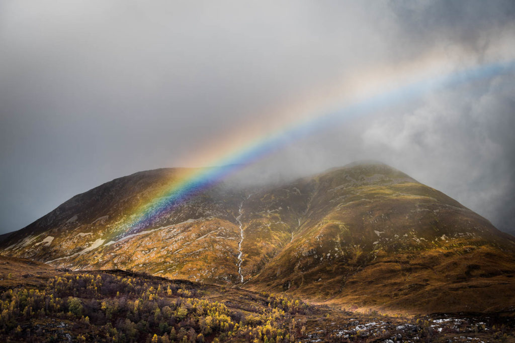 Fotoreis Glencoe Schotland berglandschap met regenboog | Nature Talks Fotoreizen