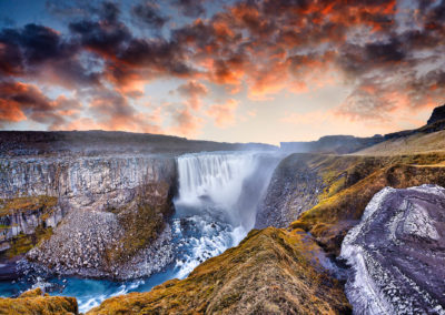 Fotografiereis Ijsland zomer. De Dettifoss waterval noordoosten van IJsland