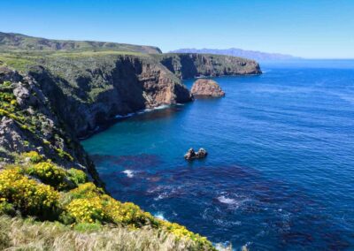 Kust van Santa Cruz Island, Nationaal Park Channel Islands